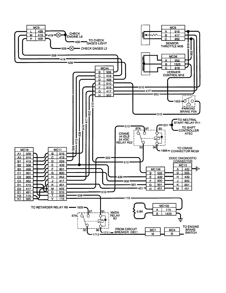 Ddec 1 Wiring Diagram Ddec 3 Ecm Wiring Diagram Ddec Ii And