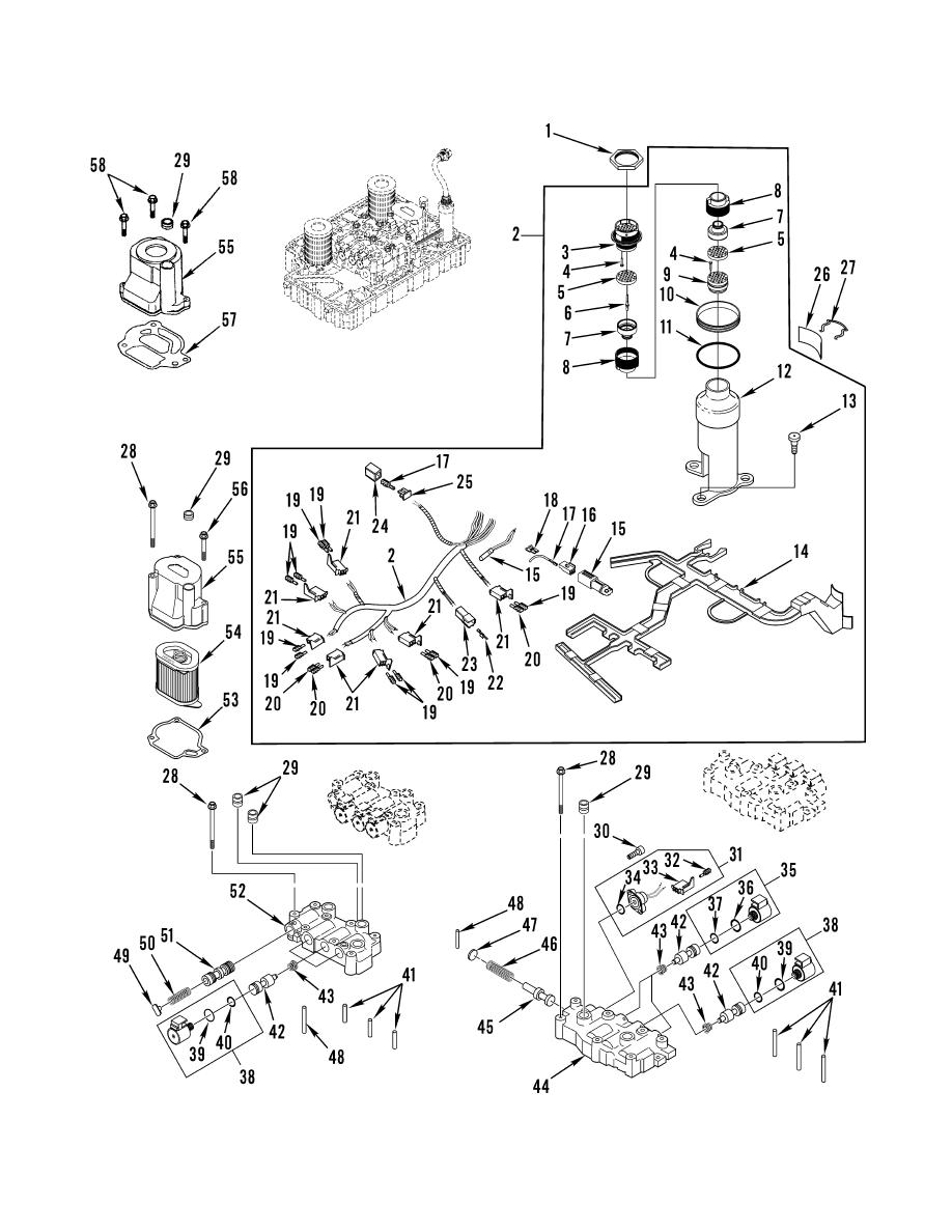 Figure 142. Control Valves and Wiring Harness (Sheet 1 of 2)